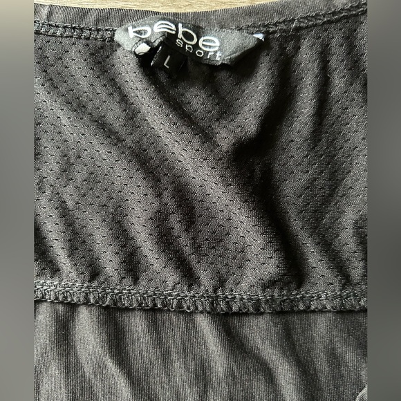 Bebe Sport Women’s Black Racerback Tank top. - Picture 2 of 2